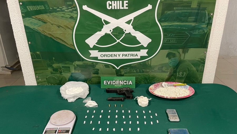 Cuatro sujetos fueron detenidos por tráfico de drogas en el Valle de Aconcagua: incautaron cerca de $10 millones