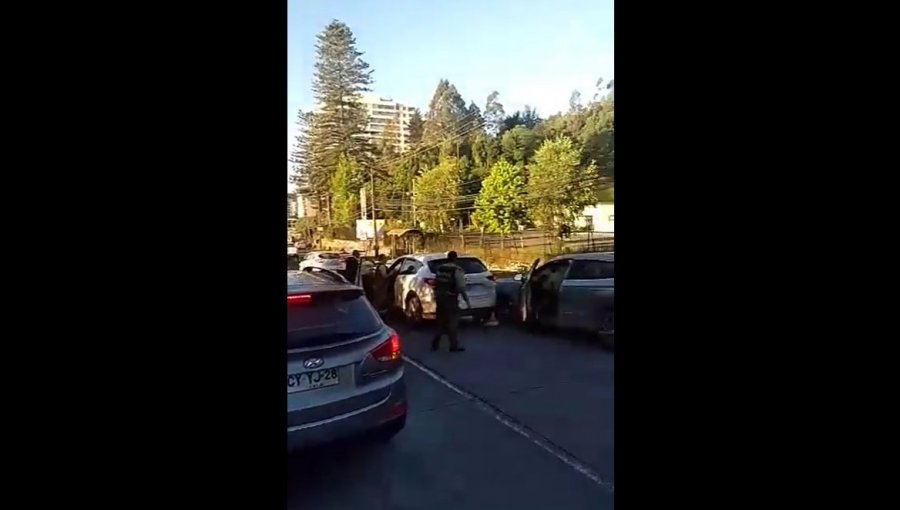 Con seis detenidos terminó persecución policial tras intento de encerrona en costanera de Chiguayante