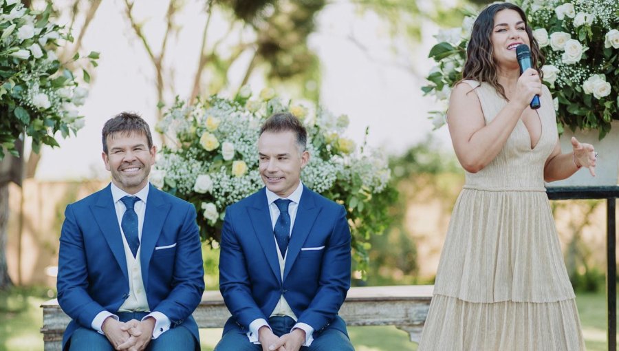 Luego de casi una década de relación, Ignacio Gutiérrez y Rodrigo Macaya celebraron su matrimonio con Ingrid Cruz como maestra de ceremonia