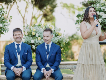 Luego de casi una década de relación, Ignacio Gutiérrez y Rodrigo Macaya celebraron su matrimonio con Ingrid Cruz como maestra de ceremonia