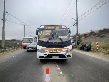 Paro de la locomoción colectiva se mantendrá en la provincia de Quillota y dirigente llama a replicar la acción a nivel país