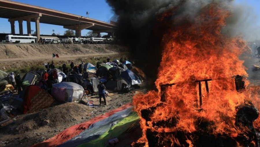 Desalojan el campamento improvisado en México donde migrantes venezolanos llevaban mas de un mes esperando para cruzar a EE.UU.