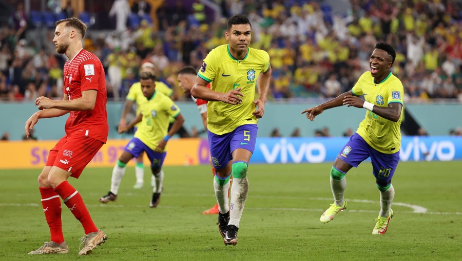 Brasil selló su clasificación a octavos de final del Mundial tras vencer en trabajado partido a Suiza