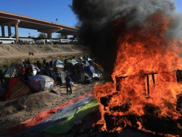 Desalojan el campamento improvisado en México donde migrantes venezolanos llevaban mas de un mes esperando para cruzar a EE.UU.