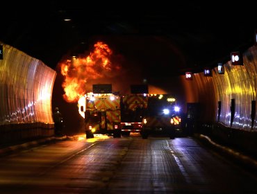 Exitoso simulacro de accidente se realizó en el tunel San Cristóbal