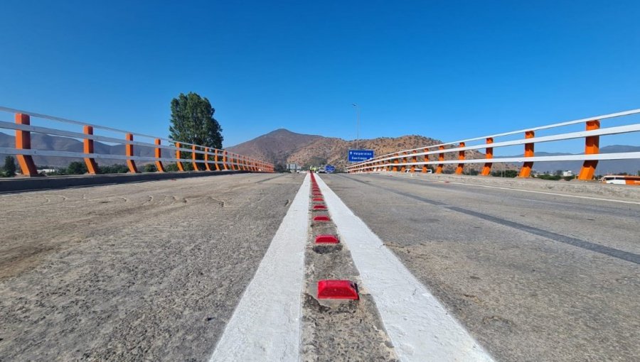 Dan inicio a la reapertura del paso superior El Olivo en la ruta 5 Norte en el tramo Los Vilos - Santiago