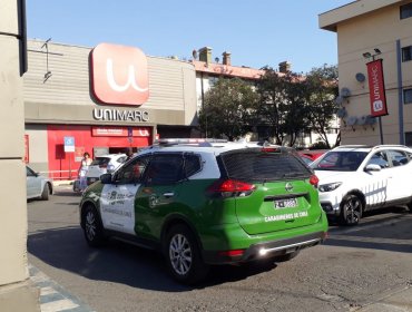 Funcionario de supermercado Unimarc resultó herido tras ser atacado por delincuentes que fueron sorprendidos robando en San Felipe