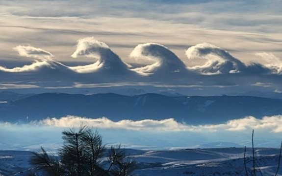 La impresionante imagen en EE.UU que muestra el extraño fenómeno de las nubes Kelvin-Helmholtz