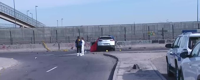 Violenta madrugada en La Granja: Balacera termina con choque de auto y cuatro personas muertas