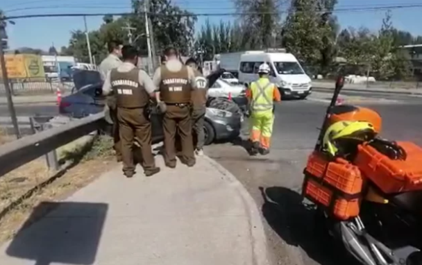 Cuatro menores fueron detenidos tras robo frustrado a camión cargado con carne: en su huída chocaron contra otro camión en San Bernardo