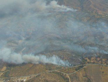 Bombero que combatía el incendio forestal en Villa Alemana sufrió lesiones de gravedad: resultó con el 40% de su cuerpo quemado