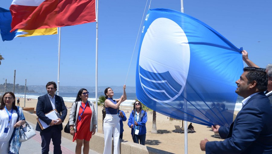 Certifican con calidad de sostenibilidad "Blue Flag" a playa del 5° sector de Reñaca