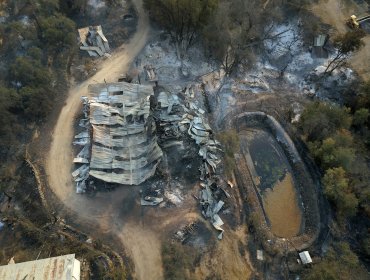 Incendios forestales en la región de Valparaíso dejaron 23 viviendas destruidas, 11 damnificados y un brigadista muerto