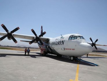 Con el Hércules C-130 incluido se combate incendio forestal aún activo en Chiguayante