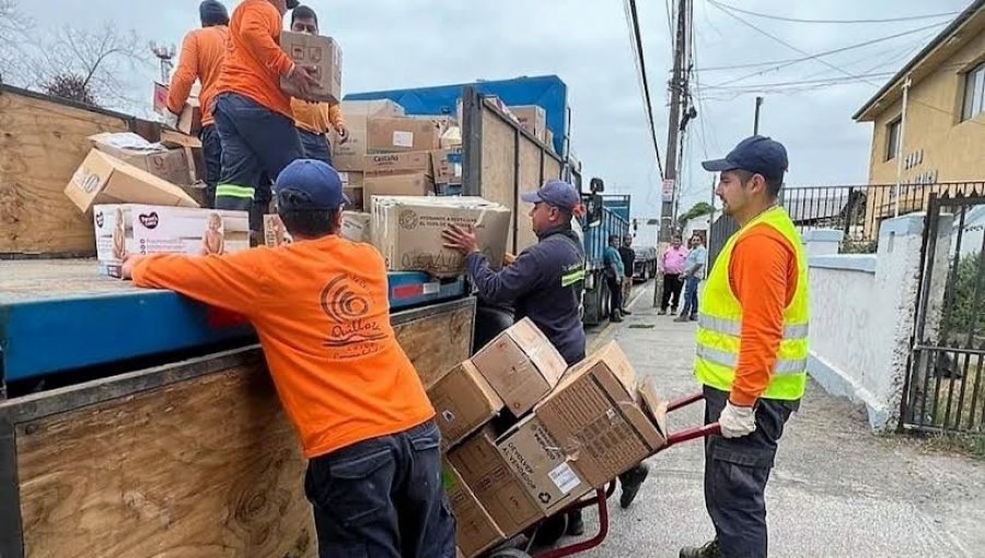 Quillota reunió 10 toneladas de ayuda para las familias afectadas por el incendio de Viña del Mar