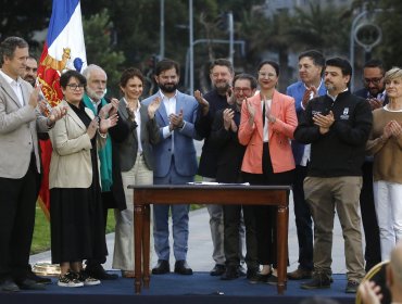 Proyecto eje Alameda-Providencia: Presidente Boric firma convenio que beneficiará desde Lo Prado hasta Providencia