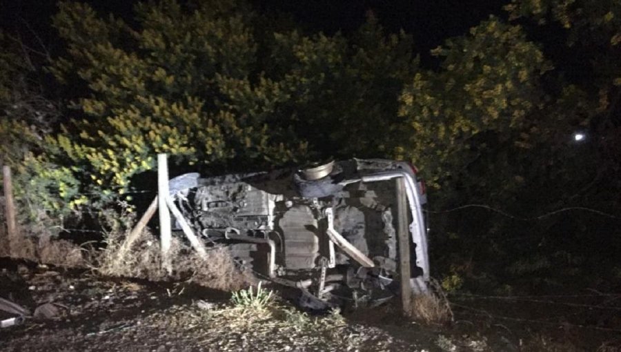 Cuatro personas lesionadas deja volcamiento de vehículo en la ruta 78 de Talagante: un hombre permanece en estado grave