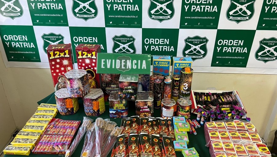 Incautan más de 18 mil unidades de fuegos artificiales desde terminal de Arica: tres mujeres y un hombre fueron detenidos