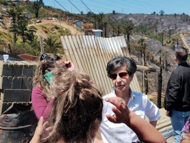 Senadora Allende llamó a "proteger y restaurar" el Parque Kan Kan tras megaincendio en Viña del Mar