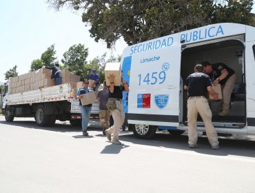 Dinero de los fuegos artificiales de Limache fueron redestinados a cajas de alimentos para personas mayores de la comuna