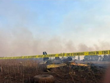 Muere piloto de avión que se precipitó a tierra mientras combatía incendio forestal en La Araucanía