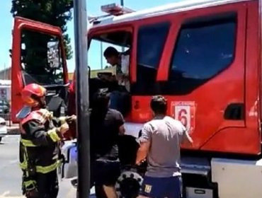 Hombre agredió a Bomberos que concurrieron a una emergencia en Concepción: sujeto intentó robar el carro