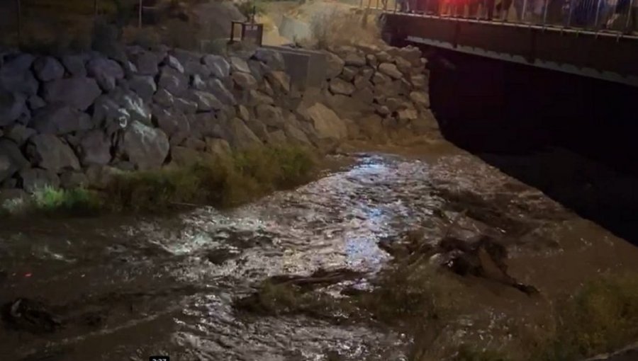 Preocupación en sector Tierras Blancas de San Felipe ante posible aumento del caudal del estero Pocuro por intensas lluvias