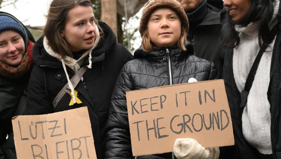 Greta Thunberg condenó la "violencia policial" en el desalojo del pueblo minero de Lützerath en Alemania