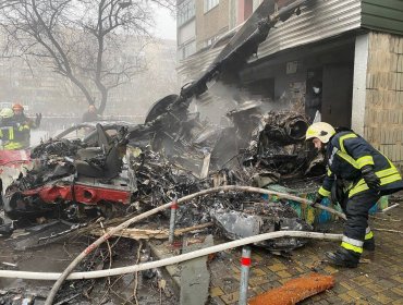 Ministro y toda la cúpula de Interior de Ucrania mueren tras estrellarse helicóptero en el que viajaban en los alrededores de Kiev
