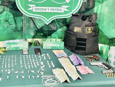 Detienen a sujeto que vendía clorhidrato de cocaína, pasta base y marihuana en Laguna Verde de Valparaíso