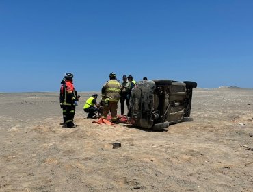 Niño de 13 años perdió la vida tras volcamiento de vehículo en Caleta Lagarto de Antofagasta: otro menor resultó con lesiones