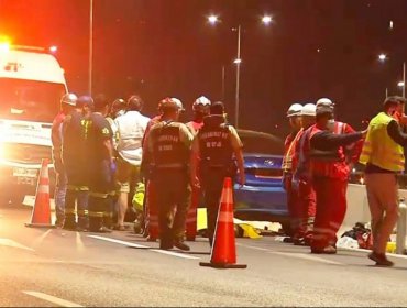 Choque entre un vehículo particular y un taxi dejó una persona fallecida en la autopista Costanera Norte