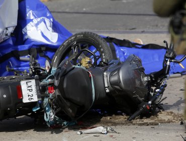 Sargento segundo de Gendarmería murió tras chocar la motocicleta que manejaba contra un camión en Vespucio Norte