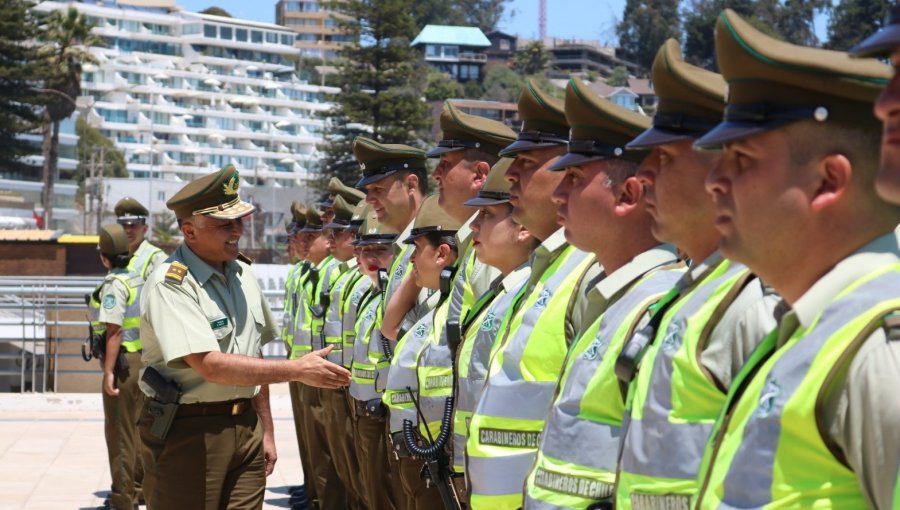 Plan «Verano Seguro»: 250 carabineros llegarán a reforzar la seguridad en la región de Valparaíso durante febrero