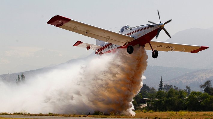Subsecretario del Interior anunció la llegada de más aviones para combatir incendios forestales