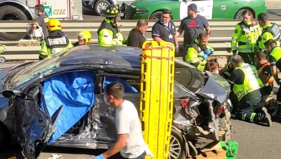 Madre e hijo mueren tras colisión frontal en Troncal Sur a la salida de Peñablanca: seis personas resultaron lesionadas