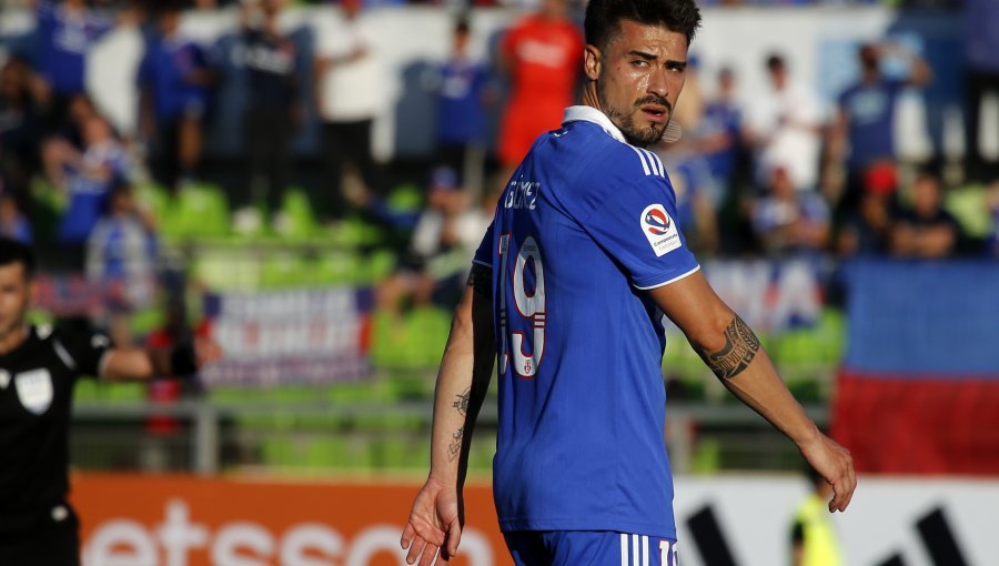 Juan Pablo Gómez entrenó diferenciado y es duda para el partido de la U ante Palestino