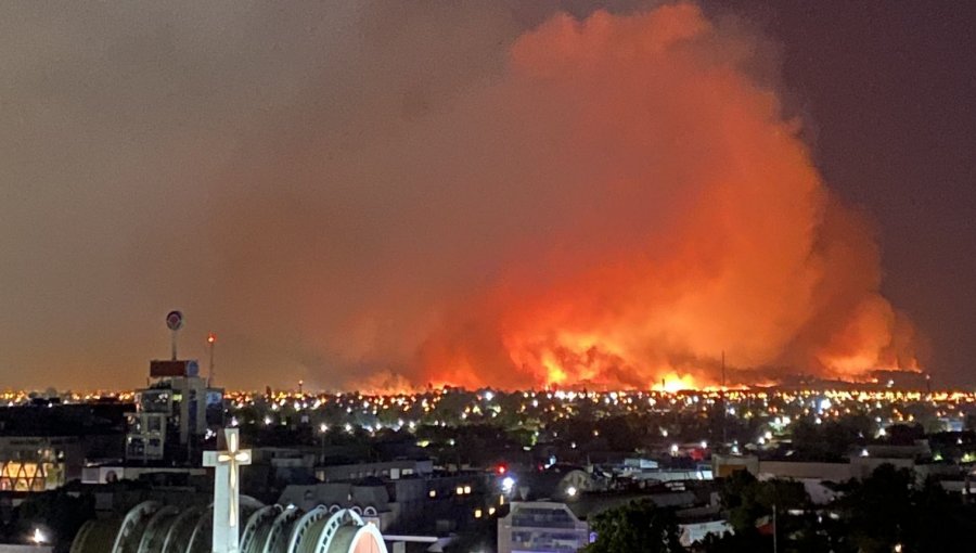 Incendios forestales en Chillán y Chillán Viejo han afectado al menos a cuatro estructuras y consumido 140 hectáreas