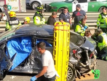 Madre e hijo mueren tras colisión frontal en Troncal Sur a la salida de Peñablanca: seis personas resultaron lesionadas