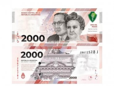 Argentina anuncia un nuevo billete de 2.000 pesos para combatir la disparada inflación