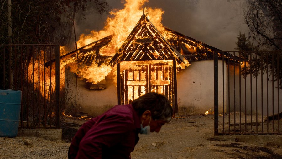 Adulto mayor murió en medio de incendio forestal en Laja