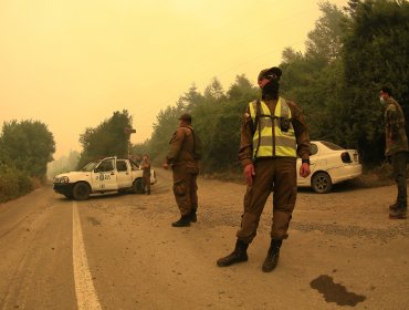 MOP informó el estado de las carreteras ante los incendios forestales en el Biobío