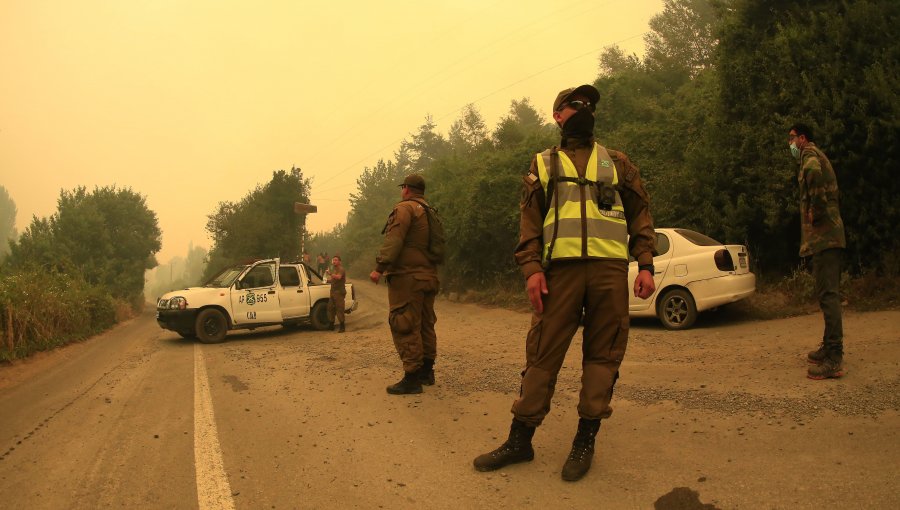 MOP informó el estado de las carreteras ante los incendios forestales en el Biobío