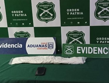 Detienen a pasajera de bus que fue sorprendida con más de 2 kilos de ketamina adosados al abdomen en Cuya