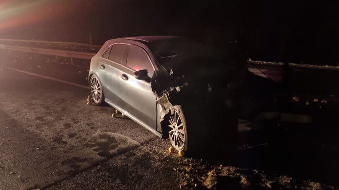 Fatal accidente de madrugada en Ruta 78 en Melipilla deja dos personas fallecidas