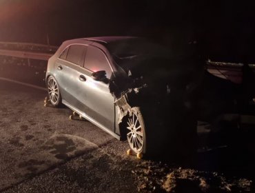 Fatal accidente de madrugada en Ruta 78 en Melipilla deja dos personas fallecidas