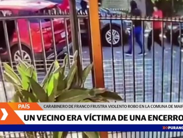 Carabinero de franco frustró robo de vehículo disparando a delincuentes en Maipú