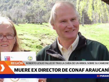 Ex director de Conaf Araucanía falleció tras caída de árbol sobre su vehículo