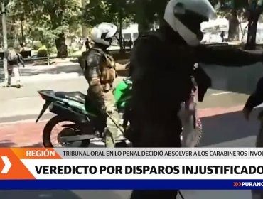 Carabineros fueron condenados por disparos injustificados en el estallido social