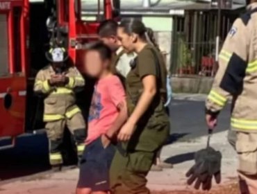 Adolescente fue detenido tras ser sindicado por vecinos como el responsable de un incendio forestal en Chiguayante